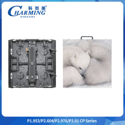 มุมมอง 120° โปรไฟล์อลูมิเนียม LED กว้าง P3.91 ด้านใน Hd Led Rental Led Display P2.98 ด้านใน ด้านนอก แพนล์เวที ด้วย 7680 Hz