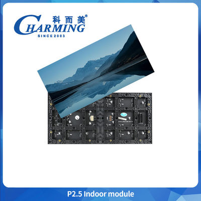 800 CD/m2 Charming HD P2.5 Indoor Led Modules สีเต็มขนาดใหญ่ 16 บิต P2 P3 P4 P5 บอร์ดโฆษณาวีดีโอในห้อง
