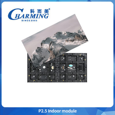 3840Hz Charming P2.5 Indoor Led Modules ขนาดใหญ่ สีเต็ม 16 บิต จอแสดงภาพ วิดีโอ P2 P3 P4 P5 บอร์ดโฆษณาภายในบ้าน