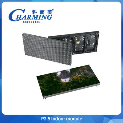 จอจอ LED ที่ติดตั้ง P2.5 ด้านใน จอจอ LED ที่ติดตั้ง 320mmx160mm แผ่นผนังสี