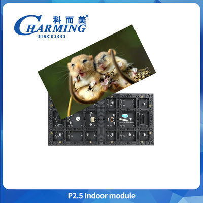 วิดีโอที่น่าทึ่ง ด้านในแบบเต็มสี LED Display P2.5 Module Panel 3d LED Screen