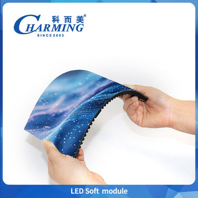 ผนังวิดีโอโมดูลอ่อน LED ในภายในที่มีอัตราการอัพฟรีสูง สําหรับแคมเปญโฆษณาที่เบาและการจัดงาน