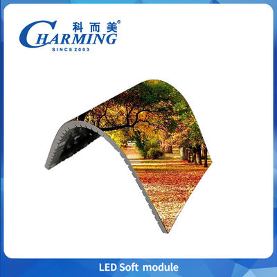 LED Soft Module P3 3Mm Indoor Full Colour Display Board บันทึกวิดีโอบานโค้ง หน้าจอ LED แบบยืดหยุ่น สําหรับโฆษณา