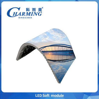 4k P2 P2.5 P3.076 ภายใน LED โมดูลนุ่ม 400-800 ความสว่างสูง Rgb LED โดดเด่นความยืดหยุ่น
