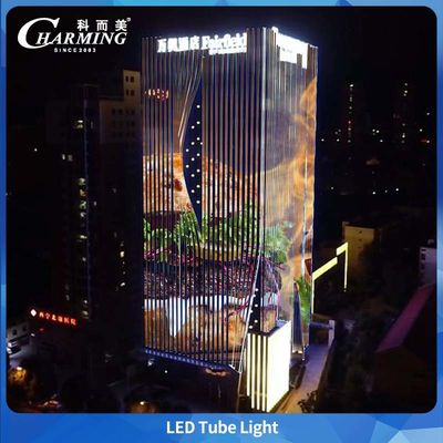 ป้องกัน UV-PC ครอบคลุมและซ่อนปั๊กกันน้ํา RGB Led Tube Light Spi Control
