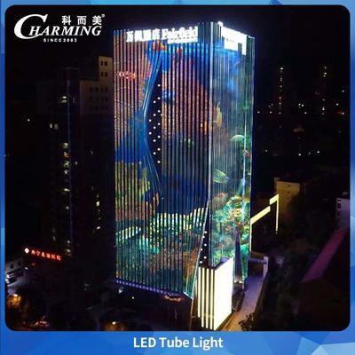 หลอดไฟอะลูมิเนียมอัลลอยด์สีเทาจากผู้ผลิต Charmingled ดั้งเดิม พร้อมระบบควบคุม DMX และ IP66 สำหรับอาคารภายนอกและสะพาน