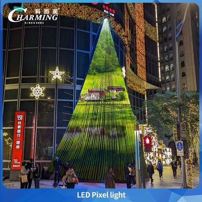 ไฟพิกเซล LED กันน้ำ RGBW ขนาด 30 มม. ไฟคริสต์มาสกลางแจ้ง IP66