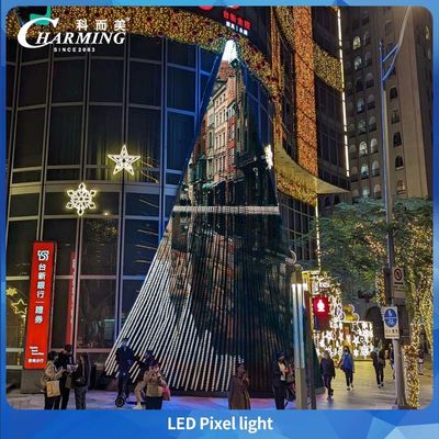 ไฟพิกเซล Rgb LED พิกเซล กว้าง 30 มม IP66 RGB LED ไฟพิกเซล ไฟตกแต่งภายในภายนอก ไฟฟ้าอาคาร สะพาน
