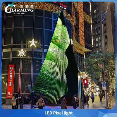 ไฟพิกเซล LED กลางแจ้ง IP66 โปร่งใสแบบแบน ใช้พลังงานต่ำ สำหรับสะพาน