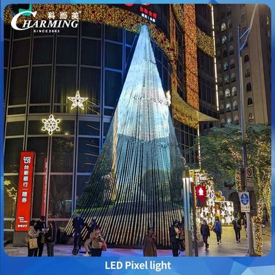 ไฟพิกเซลแบรนด์ Charming พร้อมสี RGB เต็มรูปแบบ IP66 ใช้สำหรับไฟอาคารและไฟสะพาน