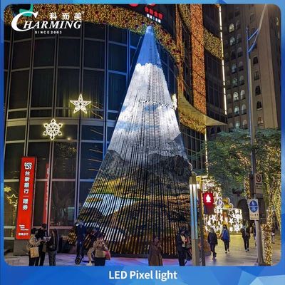 เทคโนโลยีใหม่ LED ไฟพิกเซล 50C SMD3535 IP66 การควบคุม SPI ไฟกลางแจ้ง