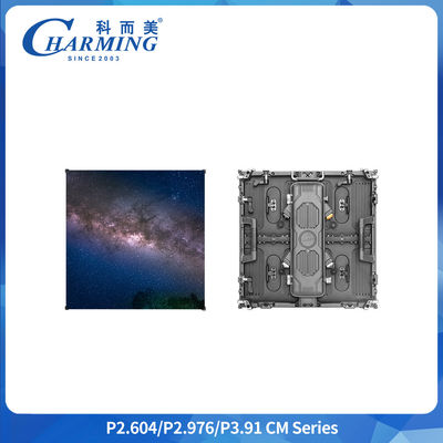 หน้าจอ LED โฆษณากลางแจ้ง P3.91 จอแสดงผล LED กันน้ำ IP65 ขนาด 500x500MM SMD1921 ตู้หล่ออลูมิเนียม