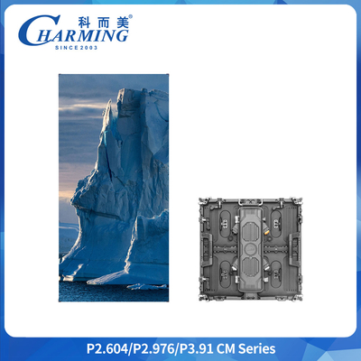 P2.6 IP65 ตู้แสดงภาพ LED ให้เช่ากลางแจ้ง 500x500mm 6.4kg