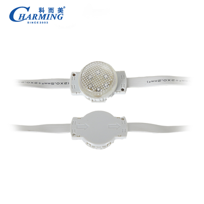 ไฟพิกเซล LED กันน้ำ IP66 ความสว่างสูง ไฟจุด 40x27.3 มม. ไฟ 40D สำหรับตกแต่งคริสต์มาสและอาคาร