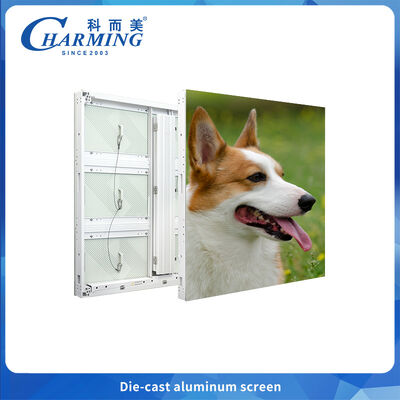 P6.66 ให้เช่าจอ LED กลางแจ้งที่มีการผสมเส้นโค้งและความสว่างสูง มากกว่า 6000 Cd / M2 ทนทานต่อการกัดกรอง