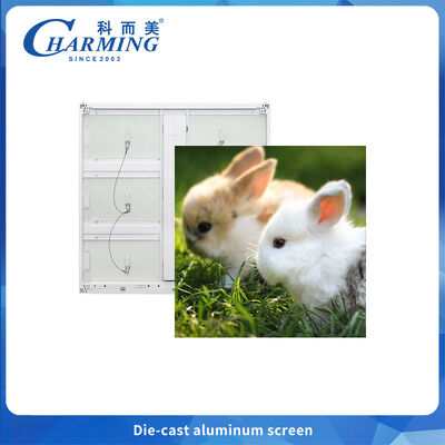 สายไฟที่ซ่อนอยู่ภายนอกจอ LED P6 ติดตั้งคงสําหรับโฆษณาด้วยความสว่างสูงจากโรงงานจีน