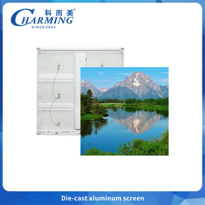 P6.66 ให้เช่าจอ LED กลางแจ้งที่มีการผสมเส้นโค้งและความสว่างสูง มากกว่า 6000 Cd / M2 ทนทานต่อการกัดกรอง