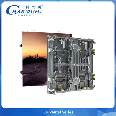 แผ่น LED แบบเช่ากลางแจ้งกันน้ํา P3.9 ตู้อลูมิเนียมแบบปัดแบบพิมพ์ 1 คลิก