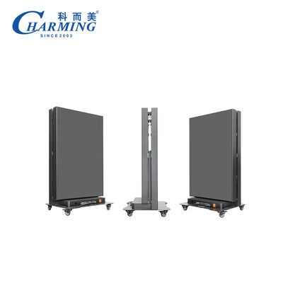 สกรีนโปสเตอร์ LED ที่พับได้ อัตราการอัพเดทสูง ด้วยเทคโนโลยี GOB และการควบคุมมือถือที่ฉลาดสําหรับผนังวีดีโอกลางแจ้ง
