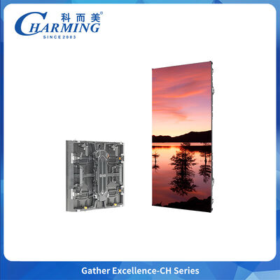 P3.91 โปรแกรมการแสดงสินค้า กันน้ํามือพิเศษรวมการเชื่อมต่อแบบแข็ง Led Die Cast Aluminum Alloy Cabinet CH
