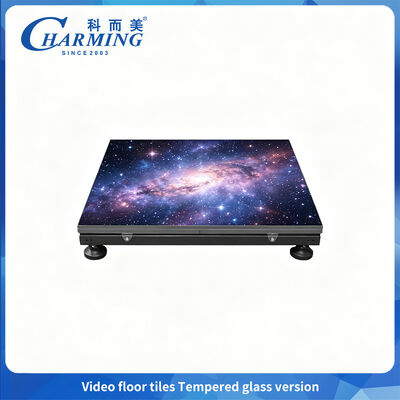 จอแสดงผล LED ฟลอร์เต้นรำ SMD1415 P2.6 พร้อมกระจกนิรภัยรุ่นการป้องกัน 360°