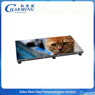 P2.6 สามารถทนทานการสวมใส่และรับภาระ พื้นเต้นรํา LED Cover Glass Tempered ด้วยการรับรอง CE