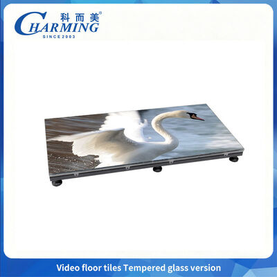P2.6 สามารถทนทานการสวมใส่และรับภาระ พื้นเต้นรํา LED Cover Glass Tempered ด้วยการรับรอง CE