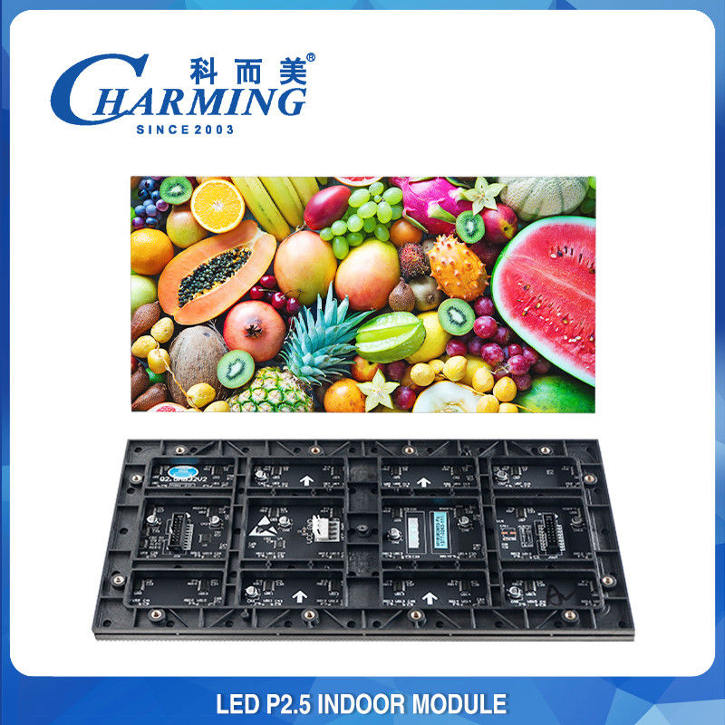 โมดูลจอแสดงผล LED ในร่มความสว่างสูงพร้อมอัตราการรีเฟรช 7680Hz และการบำรุงรักษาด้านหน้าด้วยแม่เหล็กสำหรับป้ายร้านค้าและห้องประชุม