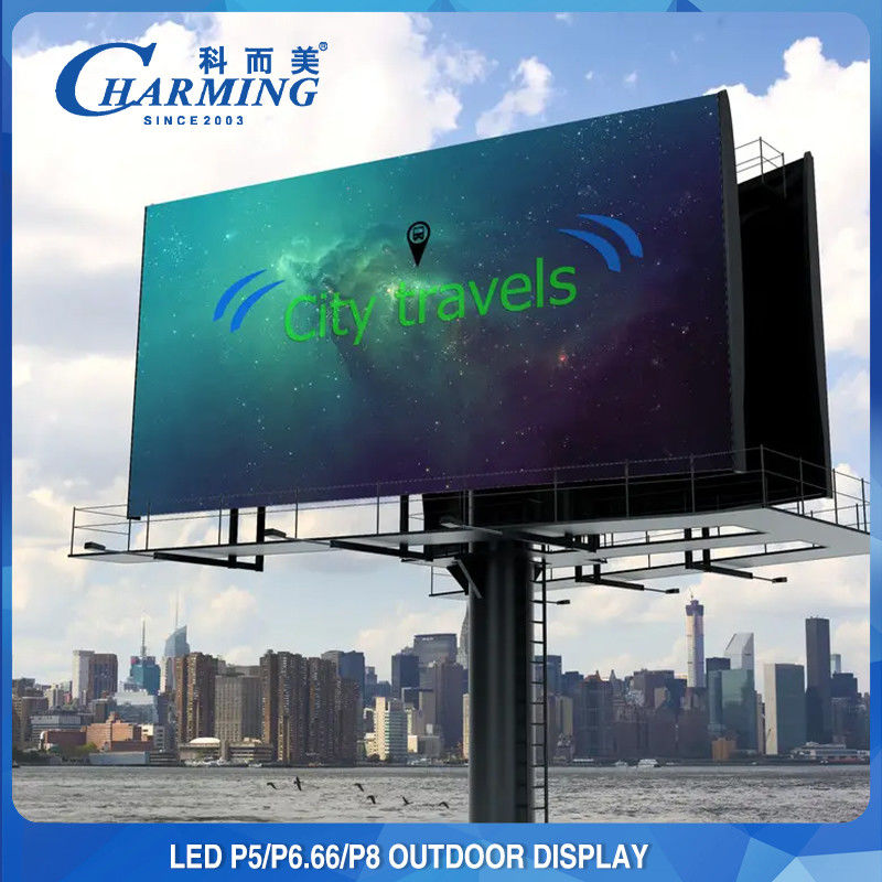 Antiwear IP65 Outdoor Video Wall, หน้าจอแสดงผล LED สำหรับโฆษณากลางแจ้ง