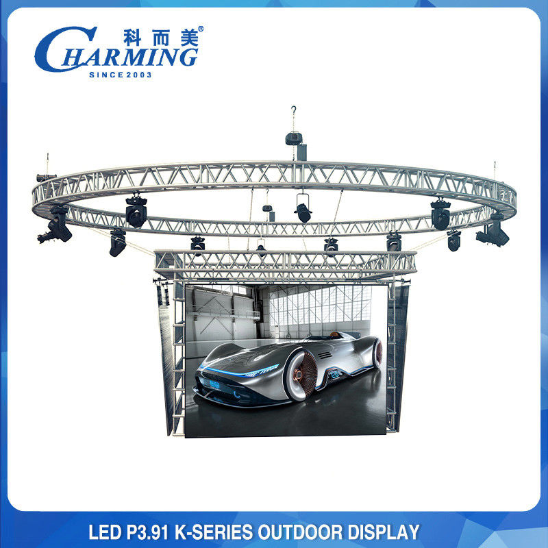 คอนเสิร์ต P3.91 จอแสดงผล LED ผนังวิดีโอกลางแจ้งสำหรับเช่าเวทีการแสดง 3840Hz