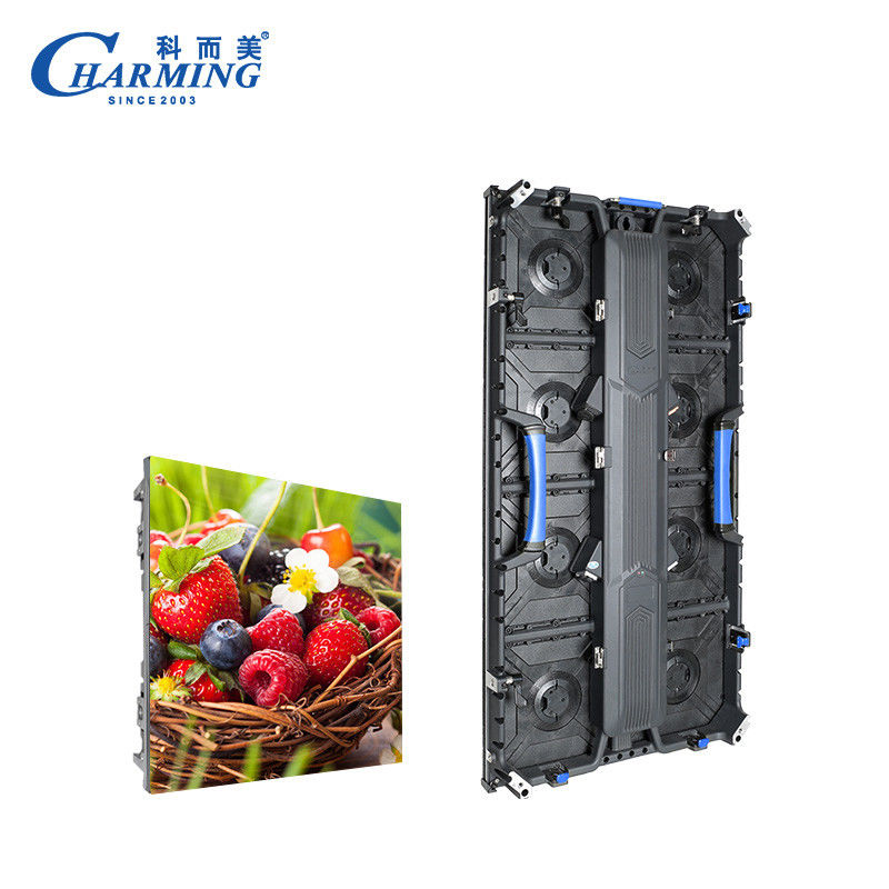 P3.91 ด้านนอก LED Video Wall Screen รางเชื่อมต่อรางหลุม