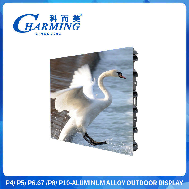 P4/P5/P6.67/P8/P10 กล่องวงจร PCB สับสนธิอลูมิเนียม 10%~90%RH หน้านอก 320*160mm หน้านอกจอแสดงผล ≥1920Hz