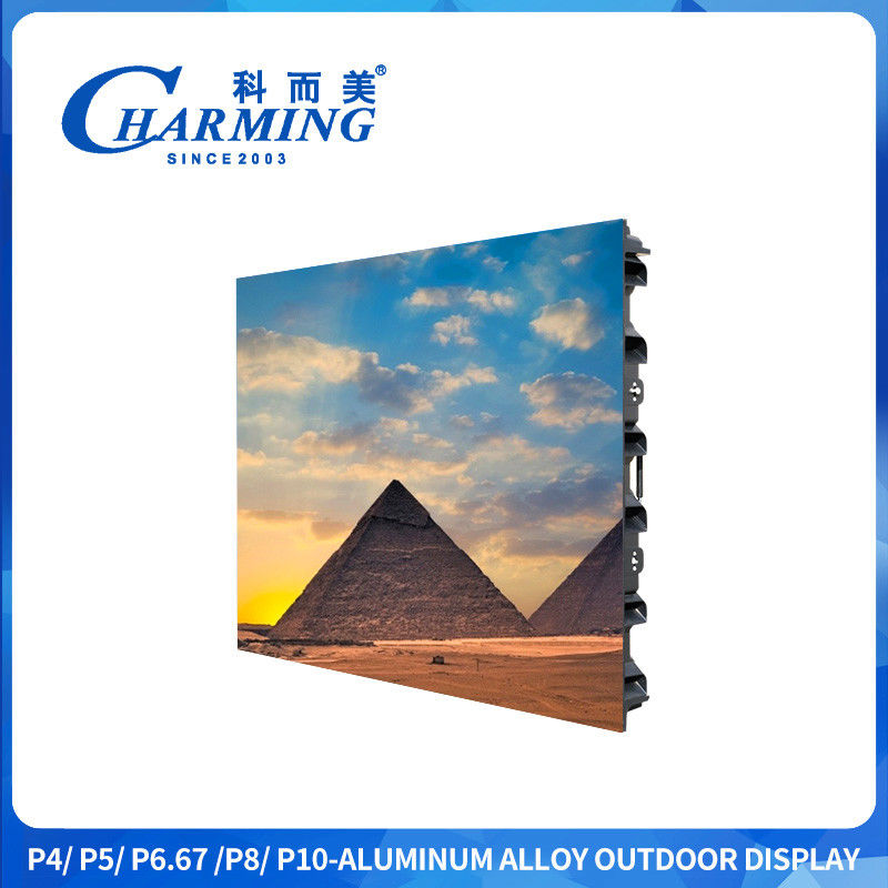 สีเต็ม P4 P5 P6 สกรีน Led Outdoor Advertising Screen สกรีน Led Display