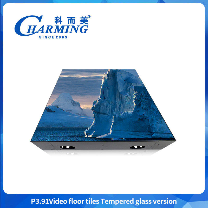 กันน้ํา P3.91 ไฟสว่าง 3d GOB Dance Floor HD Floor Dance Led Screen