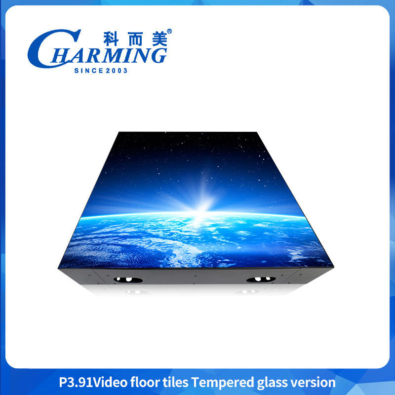 หน้าจอกระเบื้องพื้น 18.1KG ตู้ 3840HZ วิดีโอเวที ดันซ์ฟอร์ม สแตนด์ LED Wall พกพา ดันซ์ฟอร์ม LED Display