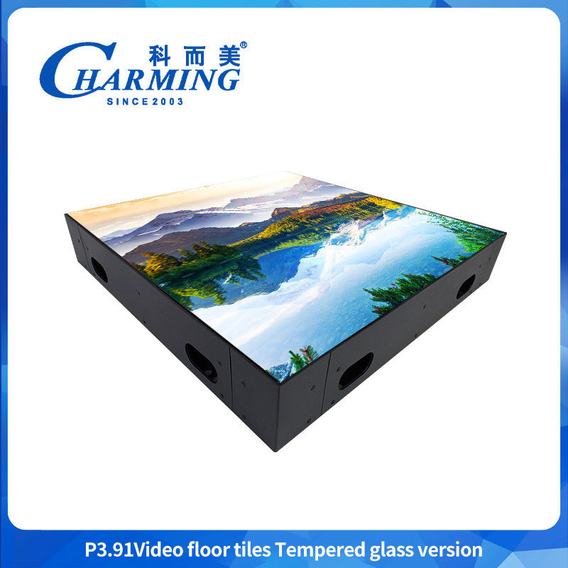 500x500MM GOB P3.91 Led Indoor Dance Floor IP65 กันน้ํา LED Display HD วิดีโอเซ็กซี่สําหรับงาน