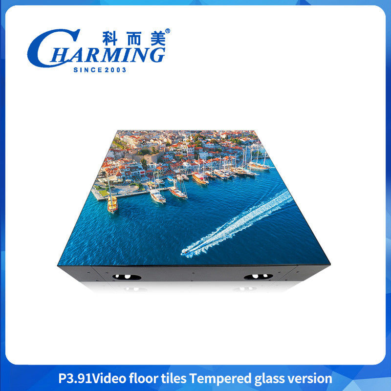 P3.91 LED Display โฆษณา กล่องแสงภายใน GOB Floor Led Dance Floor Panel สําหรับกิจกรรม