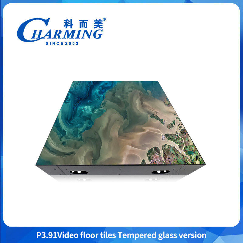 P3.91 Led Dance Floor กันน้ํา วิดีโอ LED Screen ดันสกรีน ดันสกรีน 16x16
