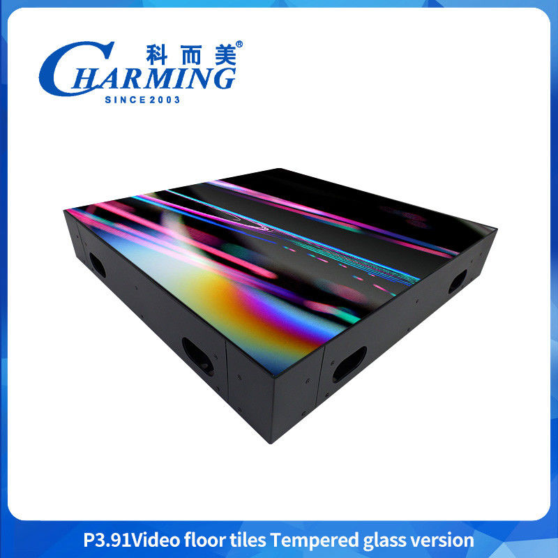 โปรเฟชั่นแนล จีนในห้อง SMD1921 กันน้ํา 3D กระจกกระจก LED Display ดันซ์ฟลอร์ด ใบสัญลักษณ์ดิจิตอล LED Video Floor Tile สําหรับงาน