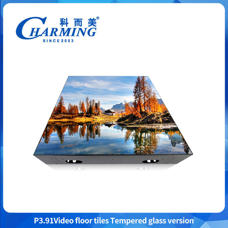 กันน้ํา สีเต็ม RGB อินเตอร์เอกทีฟ โปรแกรม P3.91 DJ Booth Bar Stage Dance Floor IP65 LED Display Screen