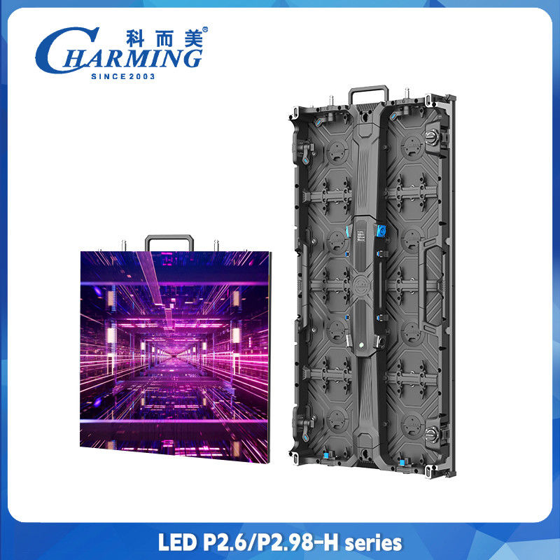 คอนโด LED Display Indoor Outdoor Full Color Led wall P2.6 Led Video Wall 500x500mm ตราจออัลลูมิเนียมเหล็กเหล็ก