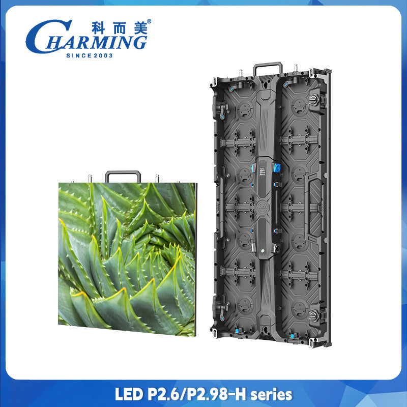 ความละเอียดสูง ในห้อง P2.6 P2.98 การใช้เช่า Led Screen 4K ช่องโฆษณา
