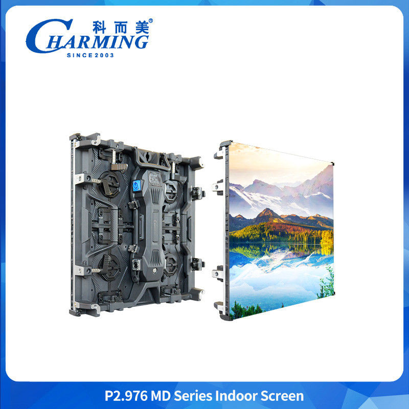 หน้าจอ LED แบบยืดหยุ่น หน้าจอโค้งภายใน P2.98 MD Series 7680HZ Led Video Wall