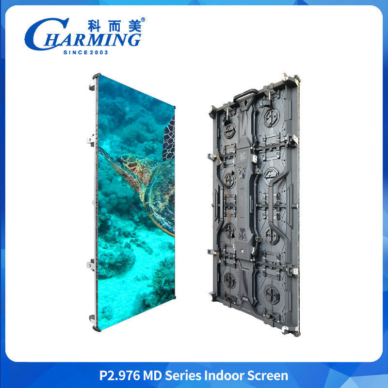 P2.6 P2.98 โมดูลจอ LED แบบพกพาที่ให้เช่า แพเนลกันน้ํา ภายในห้อง ผนังวีดีโอโฆษณาจอใหญ่