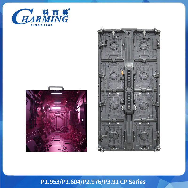 การออกแบบโครงสร้างแยก P2.6/2.98/3.91 CP ซีรีส์ 600~800 CD/m2 LED Video120° ผนังด้วยมือเดียว การทํางาน Quick Lock Nut