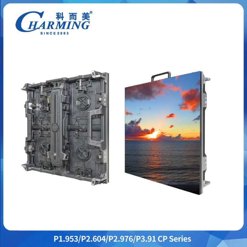 P2.6-P3.91 หน้าจอ LED นอกและภายใน 500*500mm/500*1000mm 7KG/14KG 400W การติดตั้งง่าย