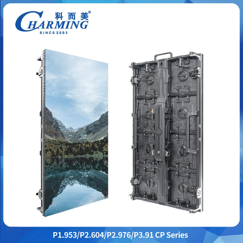 คอลัมน์มุมขวา P2.6/2.98/3.91 ซีรีส์ CP ภายนอก LED ผนังวีดีโอถูกปรับปรุงขึ้นเป็นมือซ่อน