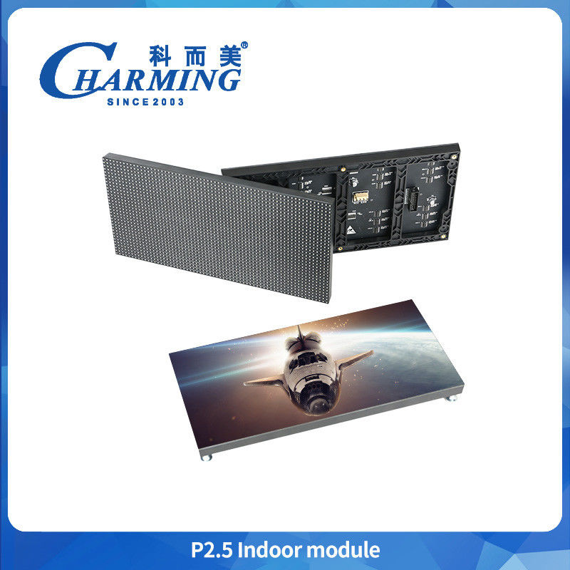 จอจอ LED ที่ติดตั้ง P2.5 ด้านใน จอจอ LED ที่ติดตั้ง 320mmx160mm แผ่นผนังสี