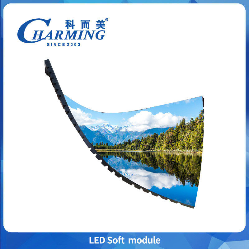3840-7680Hz อัตราการปรับปรุงสูง อุปกรณ์ติดตั้งการดูดซึมแม่เหล็กแรง P2 P2.5 P3 P4 โมดูล Led นุ่มยืดหยุ่น Pantalla Led For Event