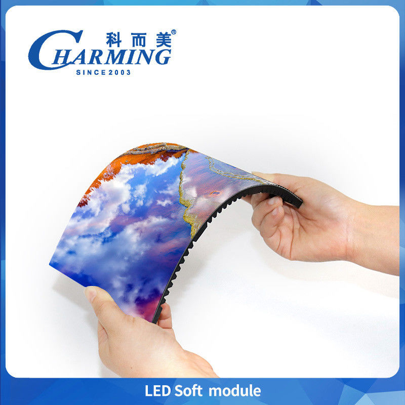 การบํารุงรักษาด้านหน้าที่สร้างสรรค์ โฟกซ์เบิ้ล HD โมดูล LED นุ่ม P1.86 P2 P2.5 P3 โครงการโฆษณากลม
